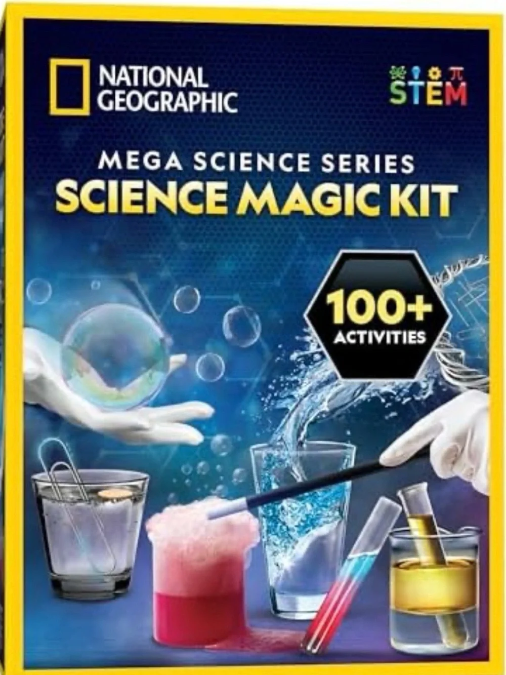 National Geographic Blue and White Party Science Activity Poster